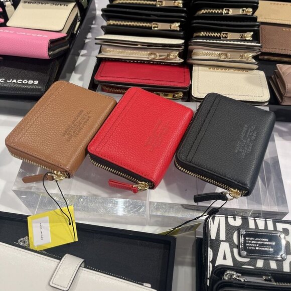 NWT Marc Jacobs LEATHER ZIP AROUND WALLET S134L01RE22 BLACK - Picture 12 of 12